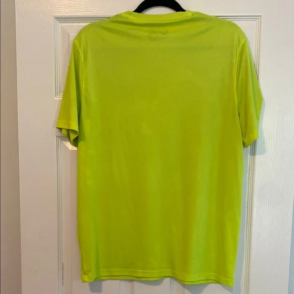 Under Armour Green/Yellow Short Sleeve Tee Moisture-Wicking - Picture 3 of 3
